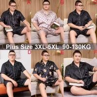 ราคา ❤ ชุดชุดนอนซาตินผ้าไหมผ้าไหม3xl-5Xl ขนาดพิเศษสำหรับผู้ชาย MODE Korea (41255830852)
