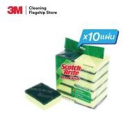 ราคา สก๊อตช์-ไบรต์™ แผ่นใยขัดสองประสงค์ สีเขียว เบอร์ 96 ขนาด 3X4 นิ้ว (11520192414)