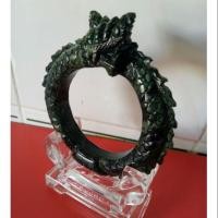 ราคา กำไลหยกธรรมชาติแกะสลัก (3820621094)