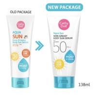ราคา กันแดดเนื้อน้ำ Cathy Doll Aqua Sun Non Greasy Body Sun Serum SPF50 PA+++ 50 ขนาด 50ml และ 138ml Cathy Doll (1571031196)