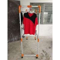 ราคา ราวตากผ้าอลูมิเนียมลูกฟูกแบบหนาๆ 8เส้น ข้อต่อPVC ยาว 1.5ม.สูง 1.5ม.มีลูกล้อ (1466422394)