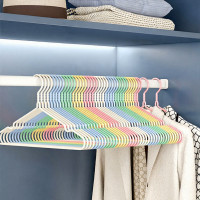 ราคา ไม้แขวนเสื้อ แพ็ครวม/30ชิ้น เคลือบซิลิโคน กันผ้าลื่น ขนาด 40cmx20cm สีพาสเทล (47901785365)