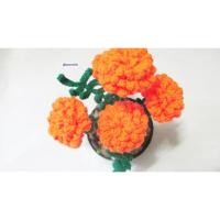 ราคา ดาวเรือง ดอกดาวเรืองถักโครเชต์ ดอกดาวเรืองถวายพระ ดอกดาวเรืองกระถาง (3541907553)