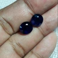 ราคา พลอยไพลิน ขนาด 9×8มิล น้ำหนัก 6กะรัต จำนวน 2 เม็ด ถ่ายตามธรรมชาติ (1294919978)