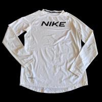 ราคา เสื้อออกกำลังกายรัดกล้ามเนื้อ สีขาว แขนยาว NIKE PRO มือสอง (18795830897)