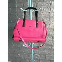 ราคา กระเป๋าสะพายหนังสีชมพูบานเย็น ทรงทำงาน ขนาด 10 * 14 * 5 " (27160388427)