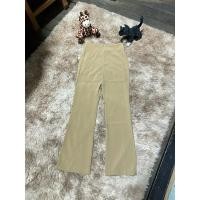 ราคา กางเกงขายาว ขาม้าน้อย เอวสูง สีครีม ซิปหน้า (24227534460)