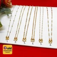 ราคา สร้อยคอสองกษัตริย์ คละแบบ 2k ลายไข่ปลา, ไข่เป็ด ความยาว 16,18 นิ้ว ตะขอตัวเอ็ม สินค้าพร้อมส่ง (17889839432)