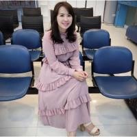 ราคา ป้าย Flat2112 เดรสยาวสีชมพูกะปิ (13475035166)