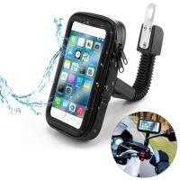 ราคา Waterproof Motorcycle Motorbike Phone Holder Cell Phone Mount Bracket for Scooter Rearview Mirror S (46956216643)