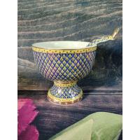 ราคา ขันตักบาตรเบญจรงค์งานเขียนโดยช่างชำนาญงานปราณีตสวยหรูคุ้มค่า (19192673156)