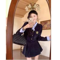 ราคา สูทกระโหลกสองชิ้น ประกอบด้วยเสื้อและกระโปรงจีบ ดีไซน์เฉพาะตัวพร้อมบริการจัดส่งรวดเร็ว (48806976078)