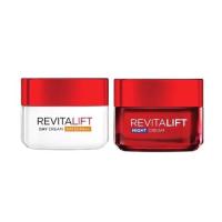 ราคา L'Oreal Paris Revitalift Day Cream + Night Cream ลอรีอัล รีไวทัลลิฟท์ ขนาด 50 มล. (22945217616)