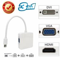 ราคา อะแดปเตอร์ แปลง Mini DisplayPort เป็น HDMI/DVI/VGA แบบ 3 ใน 1 (446787538)