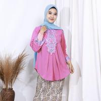 ราคา ใหม่! พรีเมี่ยม SAKURA BLOUSE Party Tops เสื้อที่สวยงาม MUSLIM Tops KEBAYA Tops Simple Tops (13243731741)
