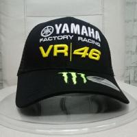 ราคา หมวกแก๊ป ไม่จํากัดเพศ. Yamaha VR 46 Trucker Cap. Trucker Cap New Cap Topi Baru (22143372145)