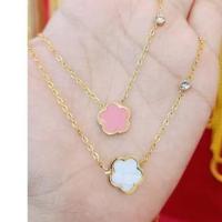 ราคา สร้อยคอพร้อมจี้ชุบเศษทอง หุ้มทอง 92.5% เหมือนแท้ เทียบเท่าน้ำหนัก 1 สลึง ความยาว18-24นิ้ว (27007974880)