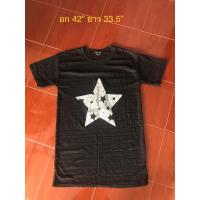 ราคา ชุดเดรสผ้ายืดแขนสั้นทรงปล่อย (24953349587)