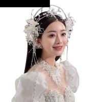 ราคา MXFASHIONE เจ้าสาวคริสตัลมงกุฎต่างหู, Fairy Shining คริสตัลผม Hoop Tiara, แฟชั่น Jeweled ลูกปัดใสประณีตเครื่องประดับงานแต่งงานชุดสาว (40150157285)