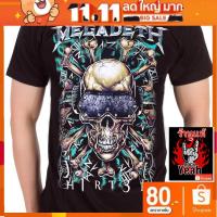 ราคา เสื้อวง Megadeth งานใส่สบาย Rock วินเทจ เมกาเดธ RCM1203 (7505232981)