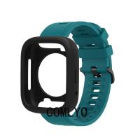 ราคา สําหรับ GOOJODOQ FB058 กรณีสมาร์ทสายนาฬิกากันชนป้องกันซิลิโคนนุ่มฝาครอบ Band ป้องกันหน้าจอฟิล์ม (44504957356)