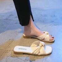 ราคา Stepping on Shit Soft-Soledรองเท้าแตะผู้หญิงฤดูร้อนสวมใส่ด้านนอก 2024 สไตล์ใหม่Anti-Slip All-Matchรองเท้าแตะลําลองรองเท้าแตะ20260204 (48005842583)