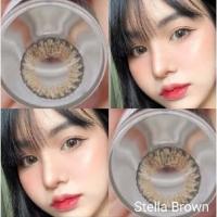 ราคา บิ๊กอาย คอนแทคเลนส์ รุ่น Stella gray/ brown ฝาแดง ยี่ห้อ Pitchy lens ลายฮิต (42951544600)