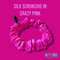 ราคา ยางรัดผมผ้าไหมมัลเบอร์รี่แท้ 100% Scrunchies #Crazy Pink ส่งต่อ(Midi ไซส์กลาง) (40653613838)