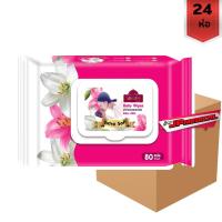 ราคา ทิชชู่เปียก อิชิบังซีเคียว สำหรับเด็ก ขนาด 80 แผ่น (ยกลัง x24 ห่อ) (1326302997)