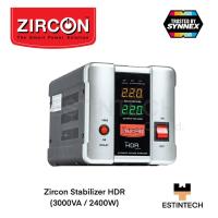 ราคา Stabilizer (เครื่องปรับแรงดันไฟฟ้า) Zircon Stabilizer HDR (3000VA/2400W) ของใหม่ประกัน 2ปี (19809222012)