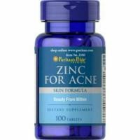 ราคา Zinc for acne puritan's pride 100เม็ด สิวผด สิวหนอง สิวอักเสบ และควบคุมความมัน (134452878)