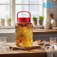 ราคา ขวดไวน์แก้ว5ลิตรพร้อมพวย-ฝาแดงพร้อมที่จับ-ลายมังกรนูนคุณภาพสูง-ขวดโสมอเนกประสงค์ qxr5เลเวล (48354030525)