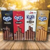 ราคา Gery Dark Chocolatos Wafer Roll เวเฟอร์แท่งสอดไส้ช็อคโกแลต ช็อตโกแลตเยิ้มๆ อร่อยๆ ราคาไม่แพง (6810266422)