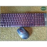 ราคา VOX คีย์บอร์ดไร้สายพร้อมเม้าส์ไร้สาย 2.4 GHz รุ่น KMW12 (7843412638)