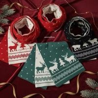 ราคา [Mimmuffin] ผ้าพันคอคริสต์มาส winter scarf Christmas scarf ผ้าพันคอเกาหลี (54901879128)