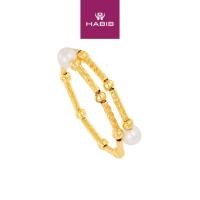 ราคา HABIBUB แหวนมุกน้ําจืดใน 750/18K สีเหลืองทอง SE184113 (55105734680)