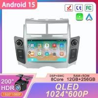ราคา Android 15 Car Radio For TOYOTA YARIS 2005 - 2011 CarPlay Navigation GPS Multimedia Player Stereo W (55556778491)