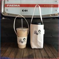 ราคา 【พร้อม】กระเป๋าถือถ้วยน้ำคลองแบบพกพาลายสีขาวสีดำกระเป๋าเรียบง่ายและทนทานเหมาะสำหรับนักเรียนคู่รัก (twinkle.th) (25057854673)