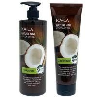 ราคา KA-LA Nature Nine Coconut Oil กาล่า เนเจอร์ไนน์แชมพู 490 มล./คอนดิชั่นเนอร์ 250 มล. (21453326760)
