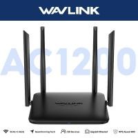 ราคา Wavlink AC1200 เราเตอร์ไร้สาย Dual Band Wifi Router Gigabit พร้อม Repeater/โหมดจุดเชื่อมต่อ WAN/LAN MU-MIMO Wifi Range Extender (26914963545)