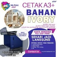 ราคา MESIN บริการการพิมพ์ดิจิตอล A3+ IVORY 300 IVORI 300gsm งาช้าง 300g Digital Paper Printing Laser Toner Print เครื่องญี่ปุ่น Konica Minolta Accurio 2026 -MR.PRINT (44900668790)