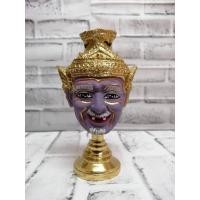 ราคา พ่อแก่ ฤาษี นารายณ์ ขนาดบูชา กว้าง 4 นิ้ว เนื้อเรซิ่น ปิดทอง พร้อมฐานปิดทอง เศียรครู เศียรเทพ หัวโขน เศียรบูชา (11990610664)