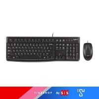ราคา [Tinzshop]Logitech MK120 Wired Combo - Thai USB Keyboard and Mouse 2 in1 USB Black (ไทย-อัง TH/ENG)-ประกัน 3 ปี (26386280719)