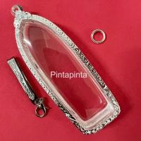 ราคา (แถมแหนบ)ตลับพระ กรอบพระ กรอบเงิน จี้ใส่พระ ตลับเงินใส่พระร่วงรางปืน จัมโบ้ (16842142885)