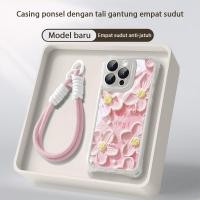 ราคา Legga Bunga สีชมพูกันกระแทก Samsung A36 A06 4G 5G A16 Galaxy A56 5G A52S 5G A04S A14 A15 A55 A13 A05S A53 A52 Sjgs ล่าสุด Antishock สายคล้องปลอก (47055061836)
