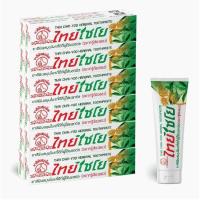 ราคา ยาสีฟัน สมุนไพร ไทยไชโย สูตรเข้มข้นและฟลูออไรด์ (70กรัม) 12 หลอด ลดกลิ่นปาก ฟันขาว บำรุงเหงือก ดูแลช่องปาก (7019336900)
