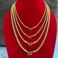 ราคา สร้อยคอห่วงคู่ขนาด1บาท-5บาท งานพ่นทราย (26216612670)