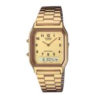 ราคา นาฬิกาข้อมือ CASIO 2 ระบบ ผู้ชาย / ผู้หญิง ซีรีส์ Vintage รุ่น AQ-230GA-9B รับประกันศูนย์ cmg (57953484731)