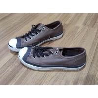 ราคา รองเท้าคอนเวิร์ส converse แท้ มือสอง สภาพดี หนังแท้ jack Purcell (6129227893)
