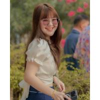 ราคา ✨TCNSHOP✨ เสื้อครอปแขนตุ๊กตา ผูกโบว์หลัง เสื้อปาดไหล่ผูกโบว์ข้างหลัง (29576265726)